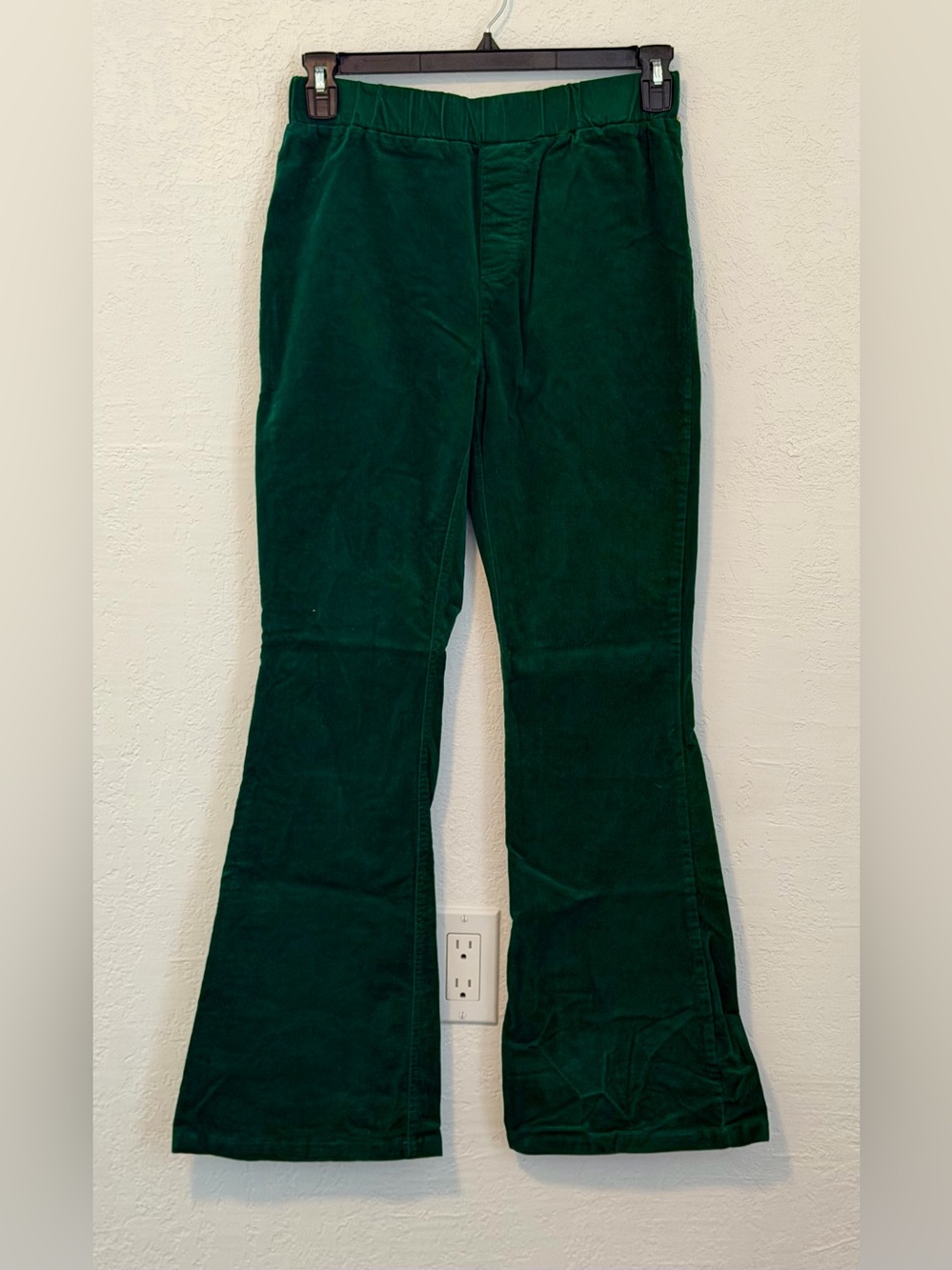 Women’s Forest Green Corduroy Flare Jeans
